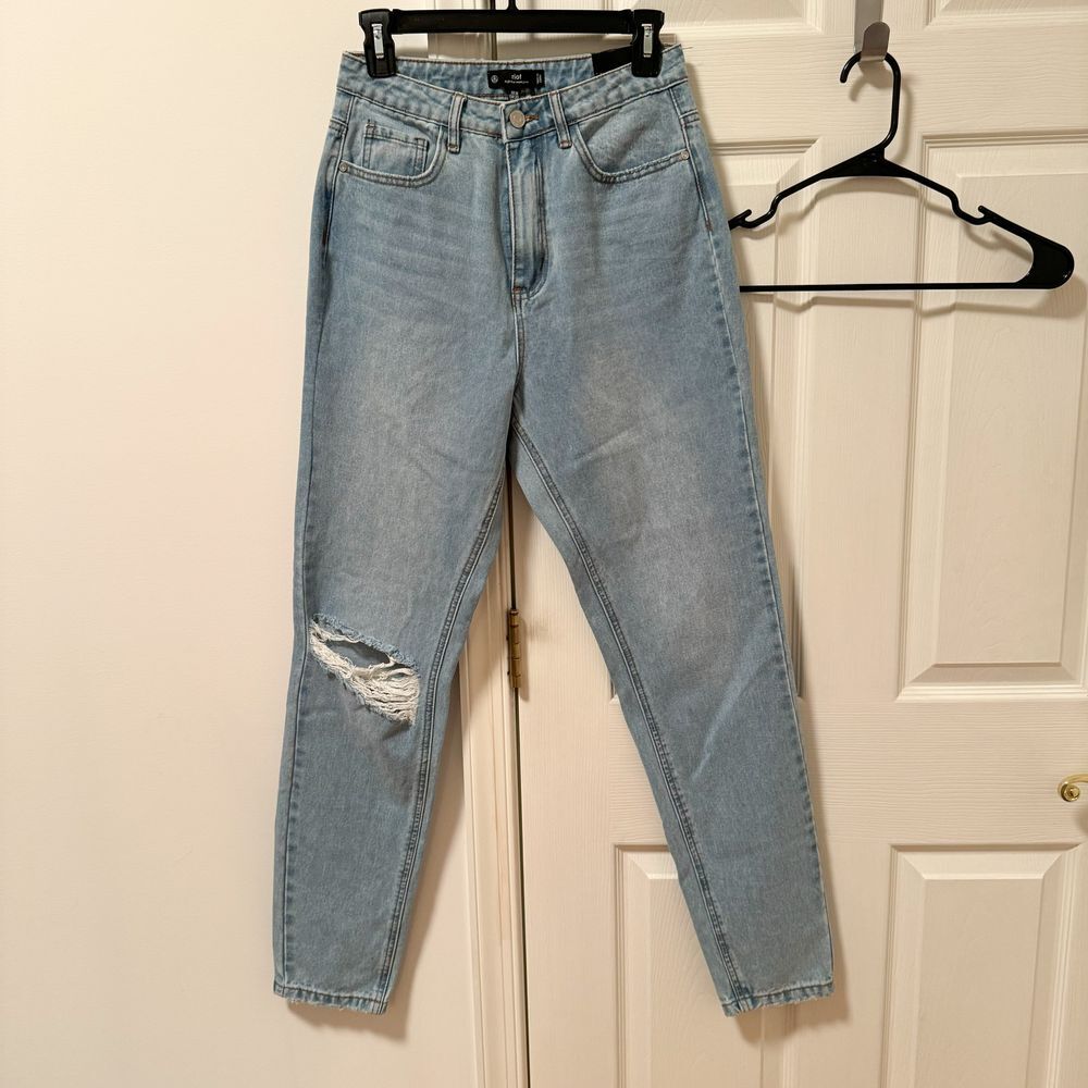 Missguided riot high rise mom jeans